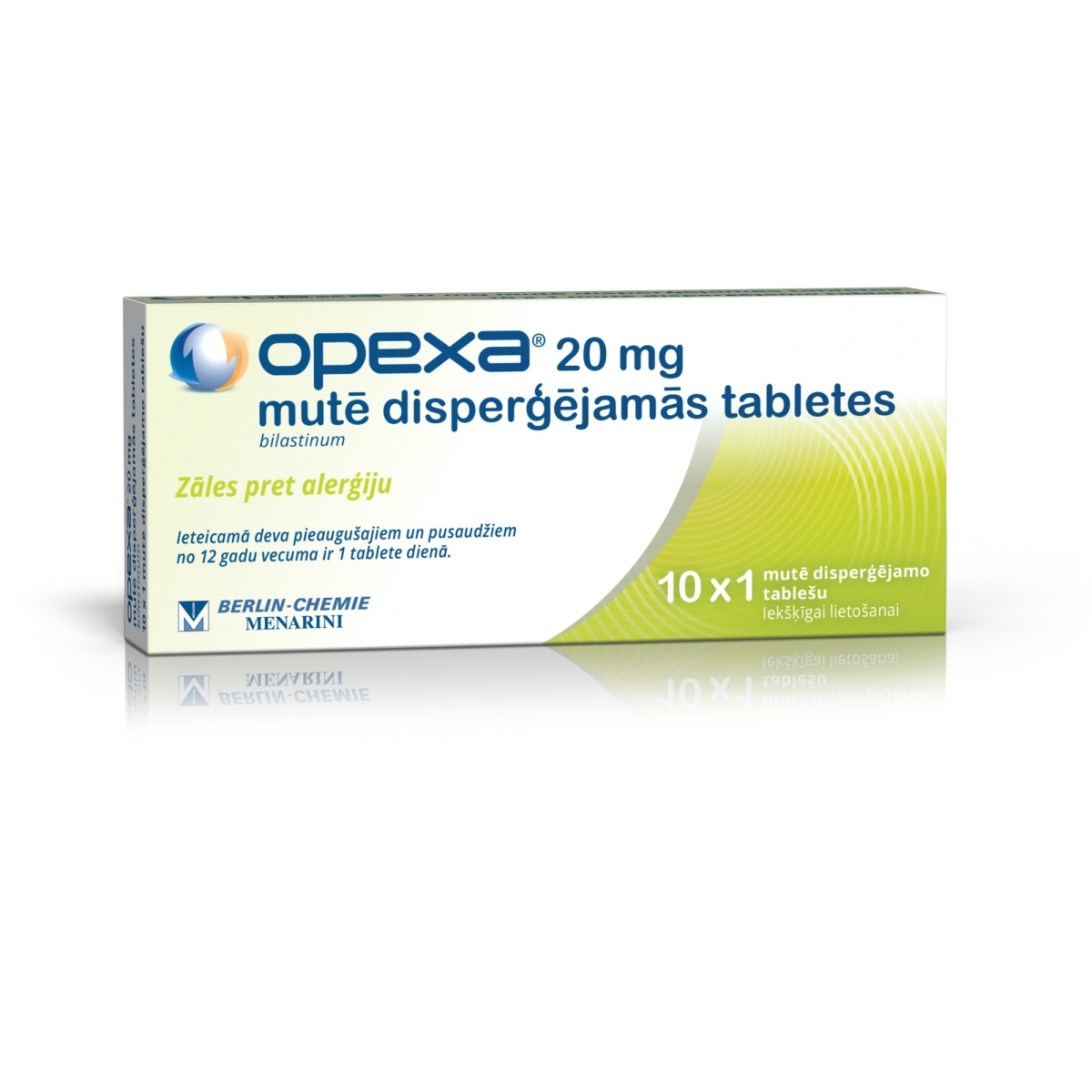 OPEXA MUTĒ DISP TBL 20MG N10 - Produkta attēls