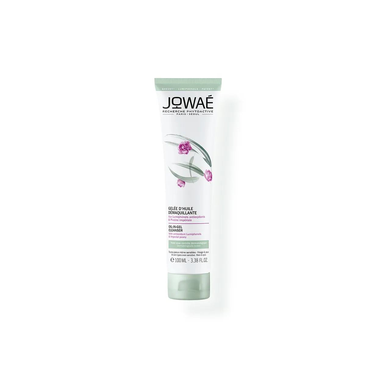 JOWAE Oil in Gel maigs attīrošs līdzeklis sejai un acīm, 100 ml - Produkta attēls