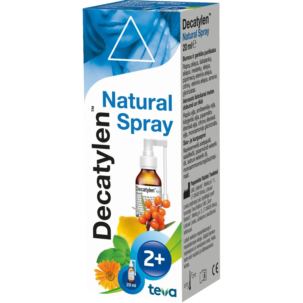 DECATYLEN™ Natural Spray aerosols, 20 ml - Produkta attēls