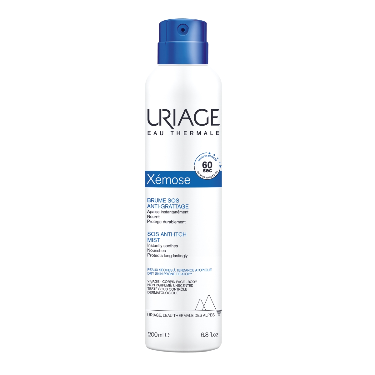 URIAGE Xemose SOS Anti-Itch sprejs, 200 ml - Produkta attēls