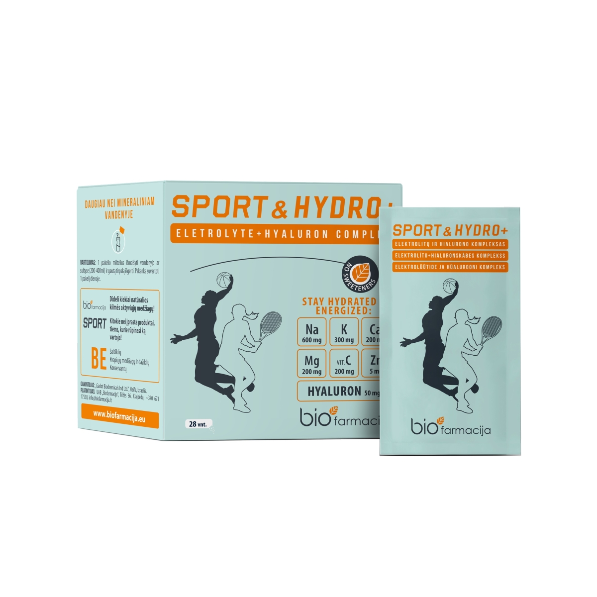 SPORT&HYDRO+ pulveris, 28 gab. - Produkta attēls