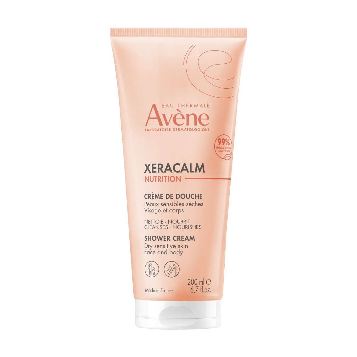 AVENE Xeracalm Nutrition attīrošs dušas krēms, 200 ml - Produkta attēls
