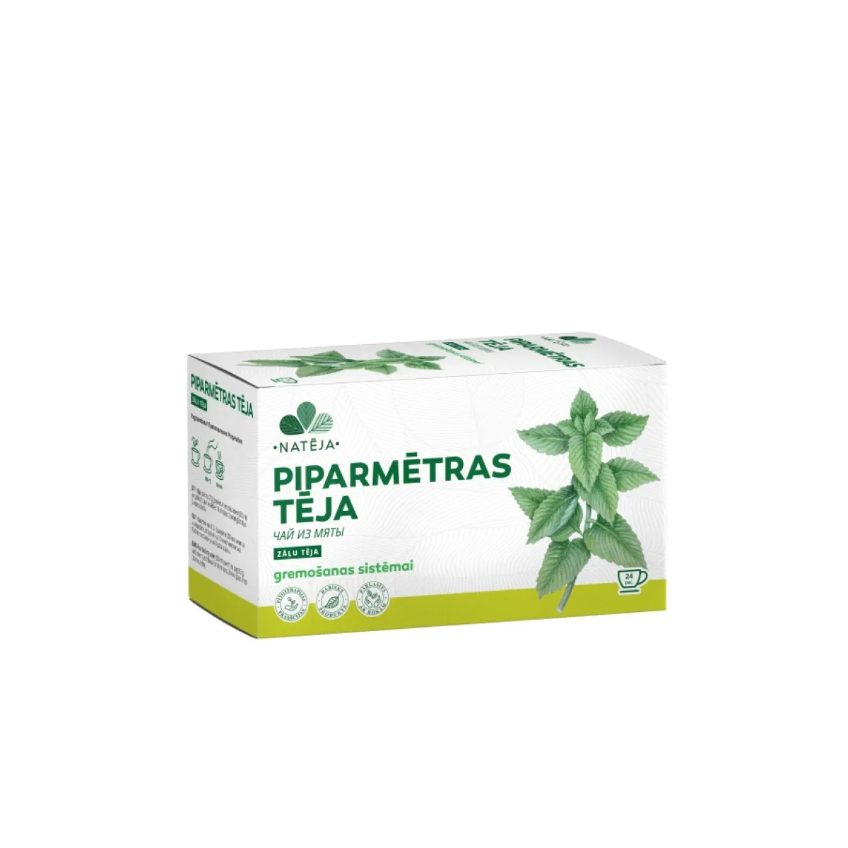 NATĒJA Piparmētras tēja paciņās, N24 - Produkta attēls