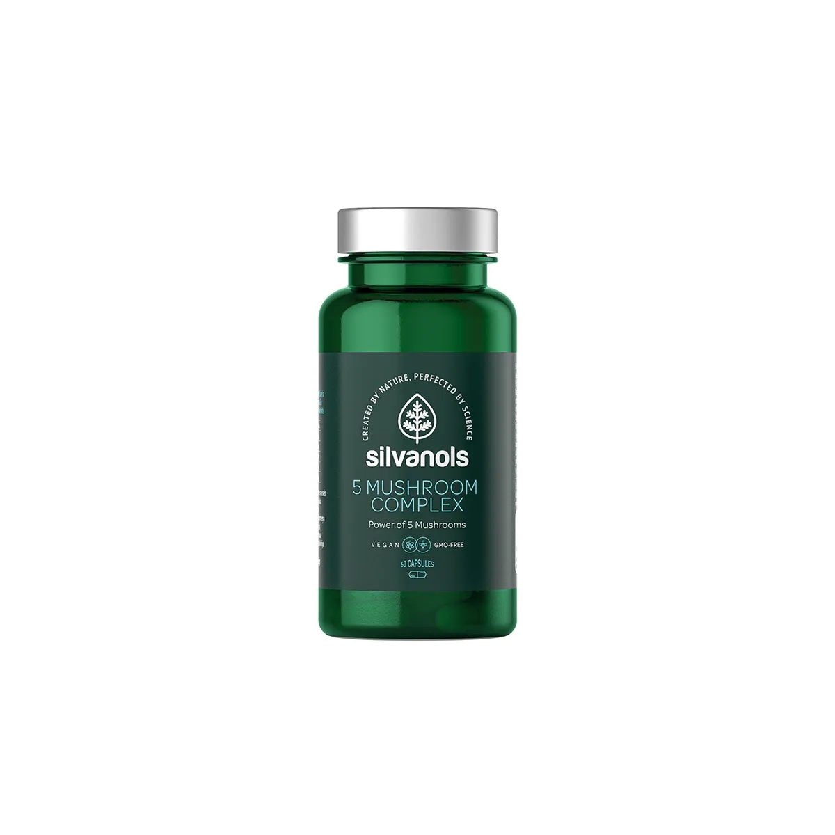 SILVANOLS 5 Mushroom Complex kapsulas, 60 gab. - Produkta attēls