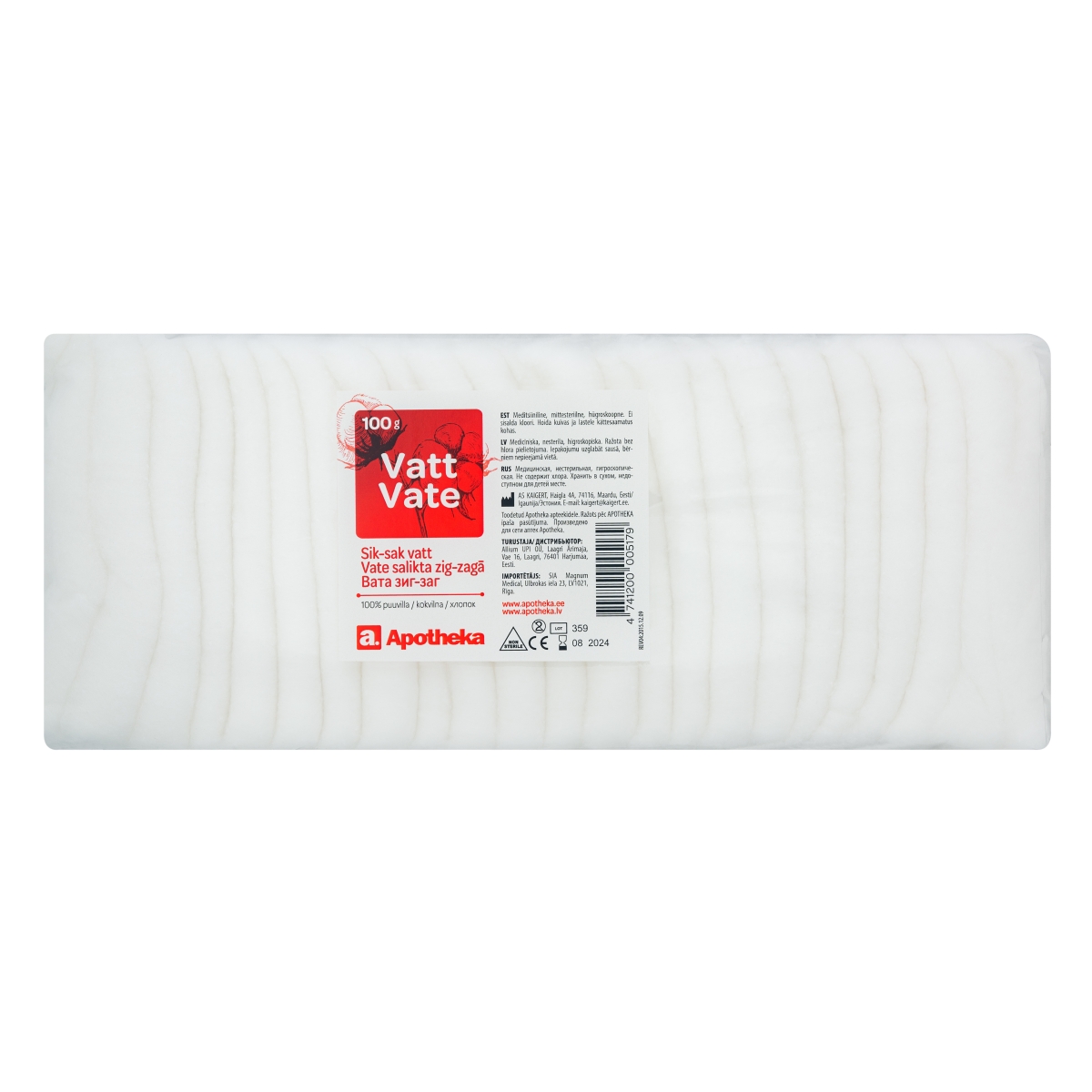 APOTHEKA Vate Zig-Zag, 100 g - Produkta attēls