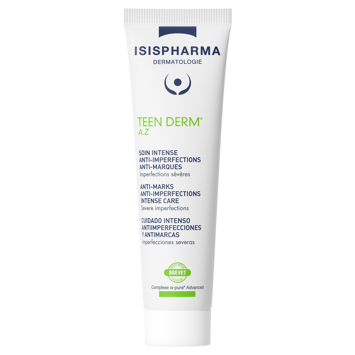 ISISPHARMA Teen Derm A.Z. krēms aknes skartai ādai, 30 ml - Produkta attēls
