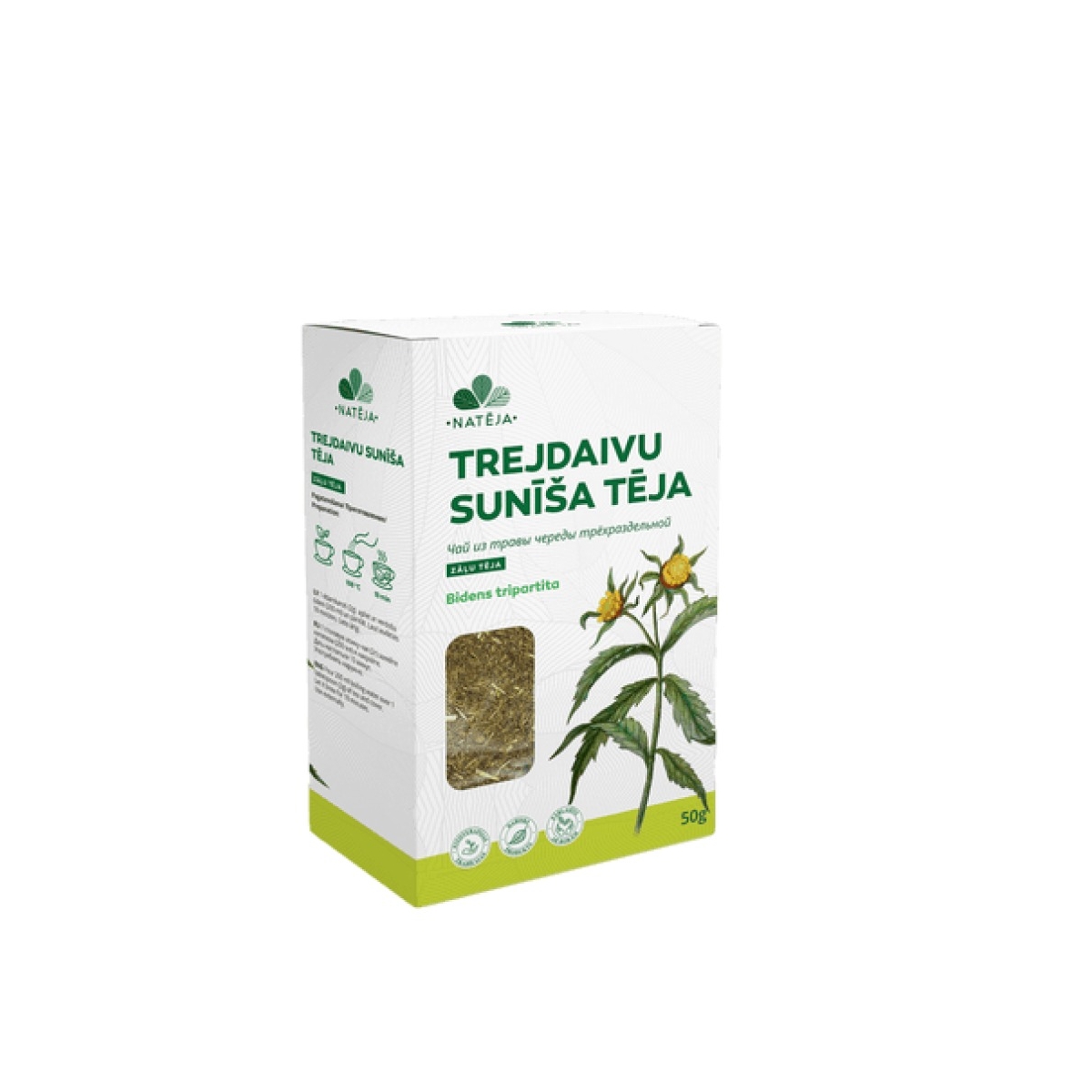 NATĒJA Trejdaivu sunīša lakstu tēja, 50g - Produkta attēls