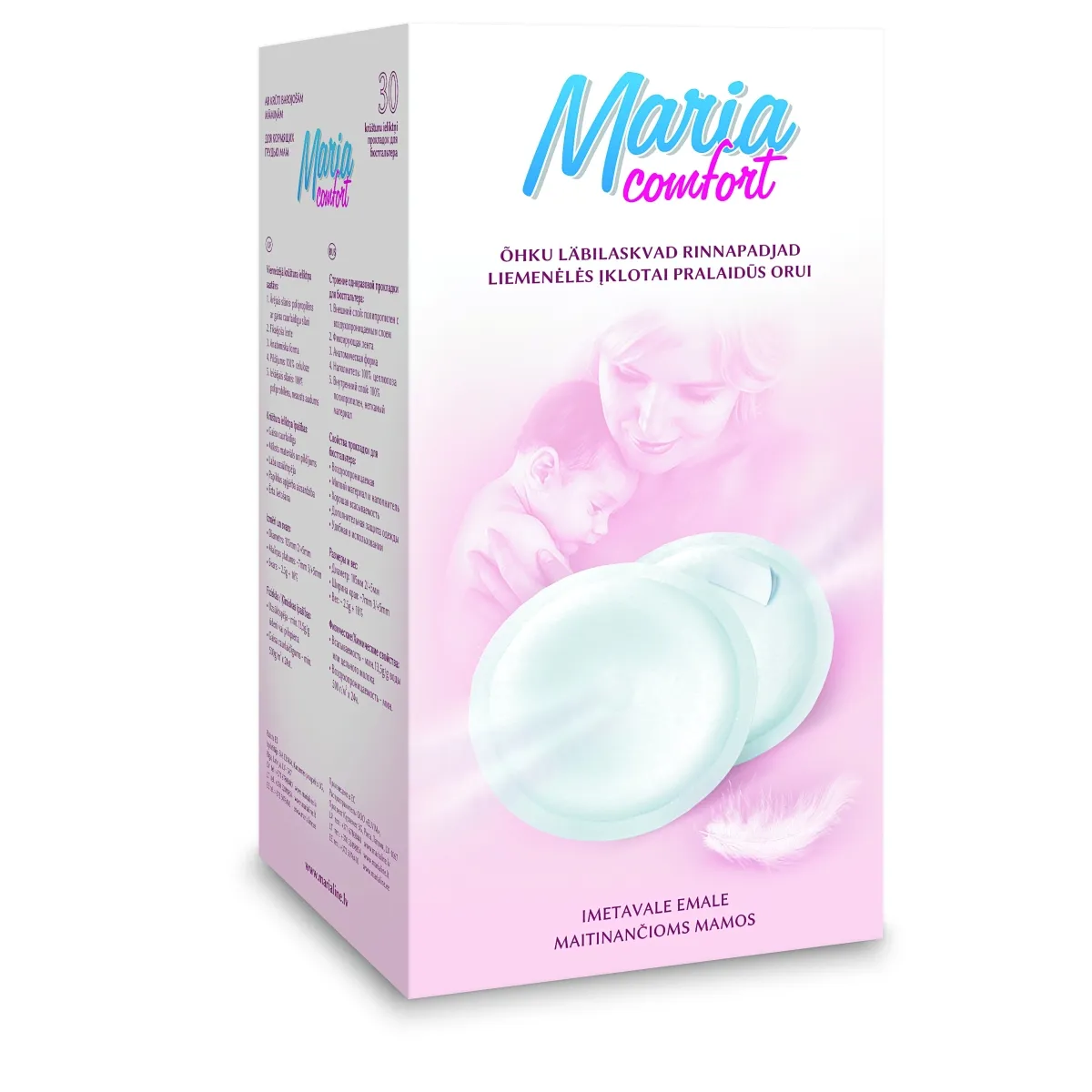 MARIA Comfort krūšu ieliktņi, 30 gab. - Produkta attēls