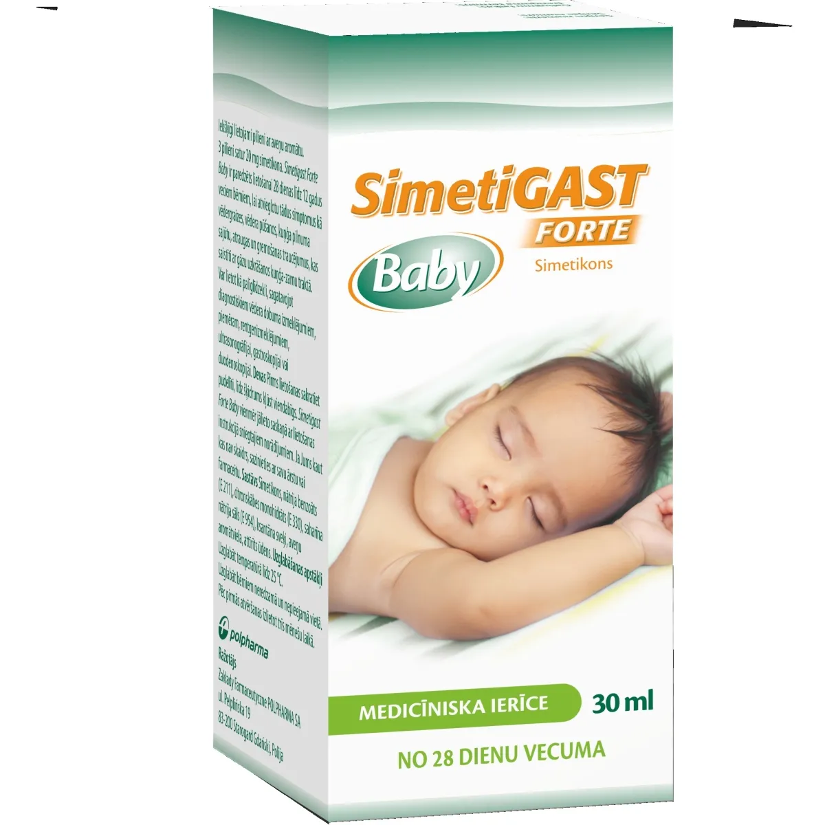Simetigast Forte Baby - Produkta attēls