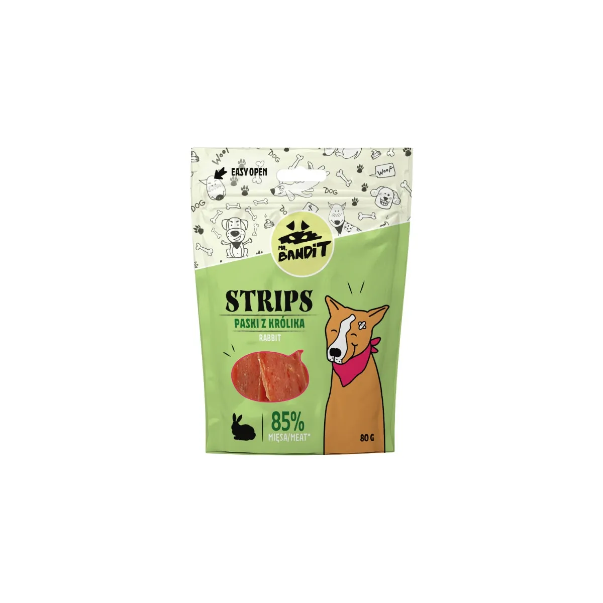 MR.BANDIT STRIPS TRUŠA STRĒMELES 80G - Produkta attēls