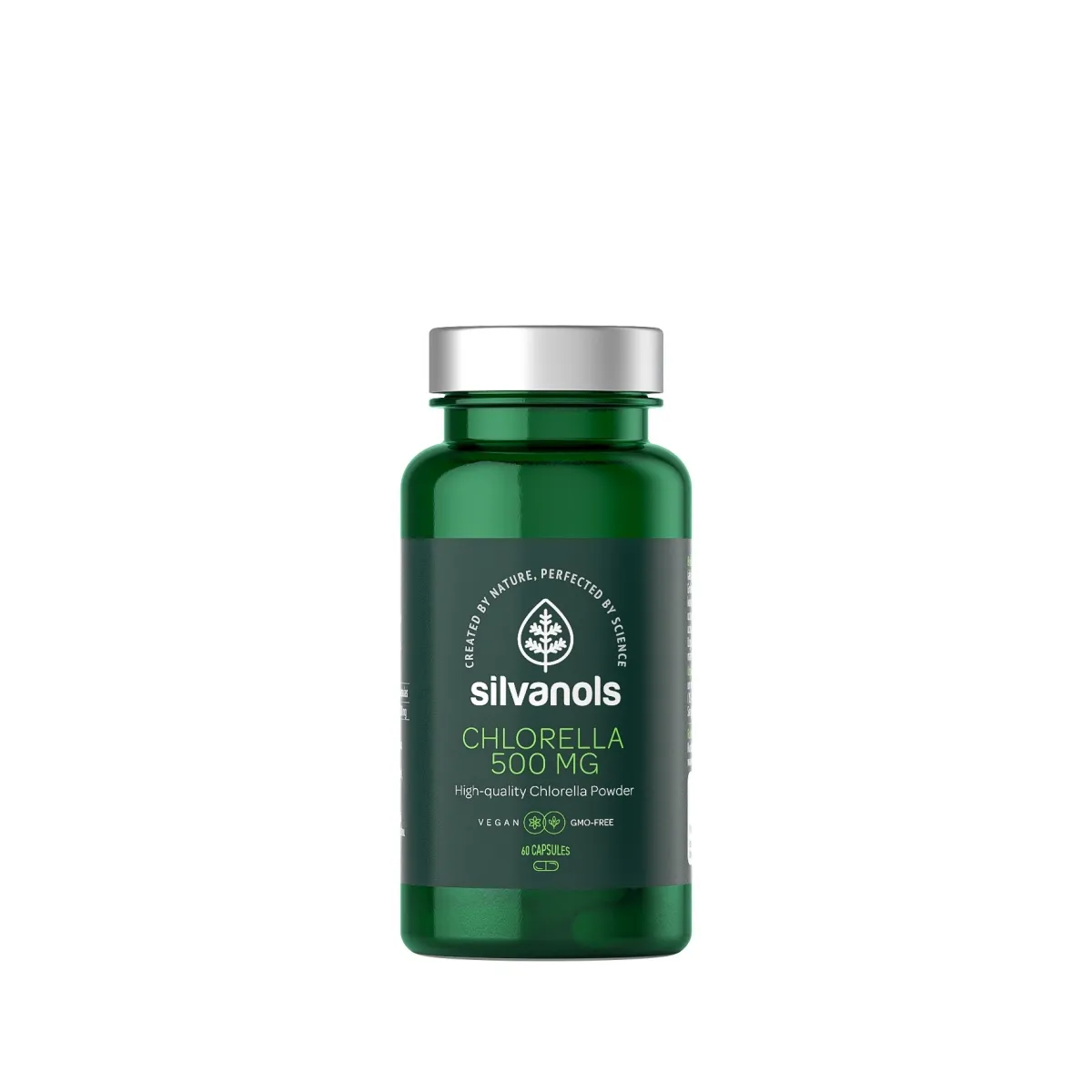 SILVANOLS Chlorella 500 mg kapsulas, 60 gab. - Produkta attēls