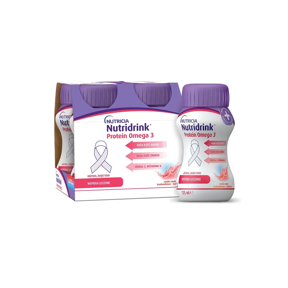 NUTRIDRINK Protein Omega-3 ar ogu garšu 125 ml, 4 gab - Produkta attēls