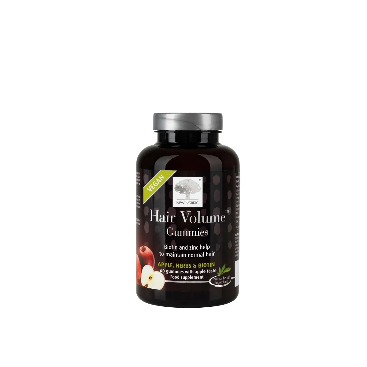 NEW NORDIC Hair Volume Gummies Vegan košļ. pastilas, 60 gab - Produkta attēls