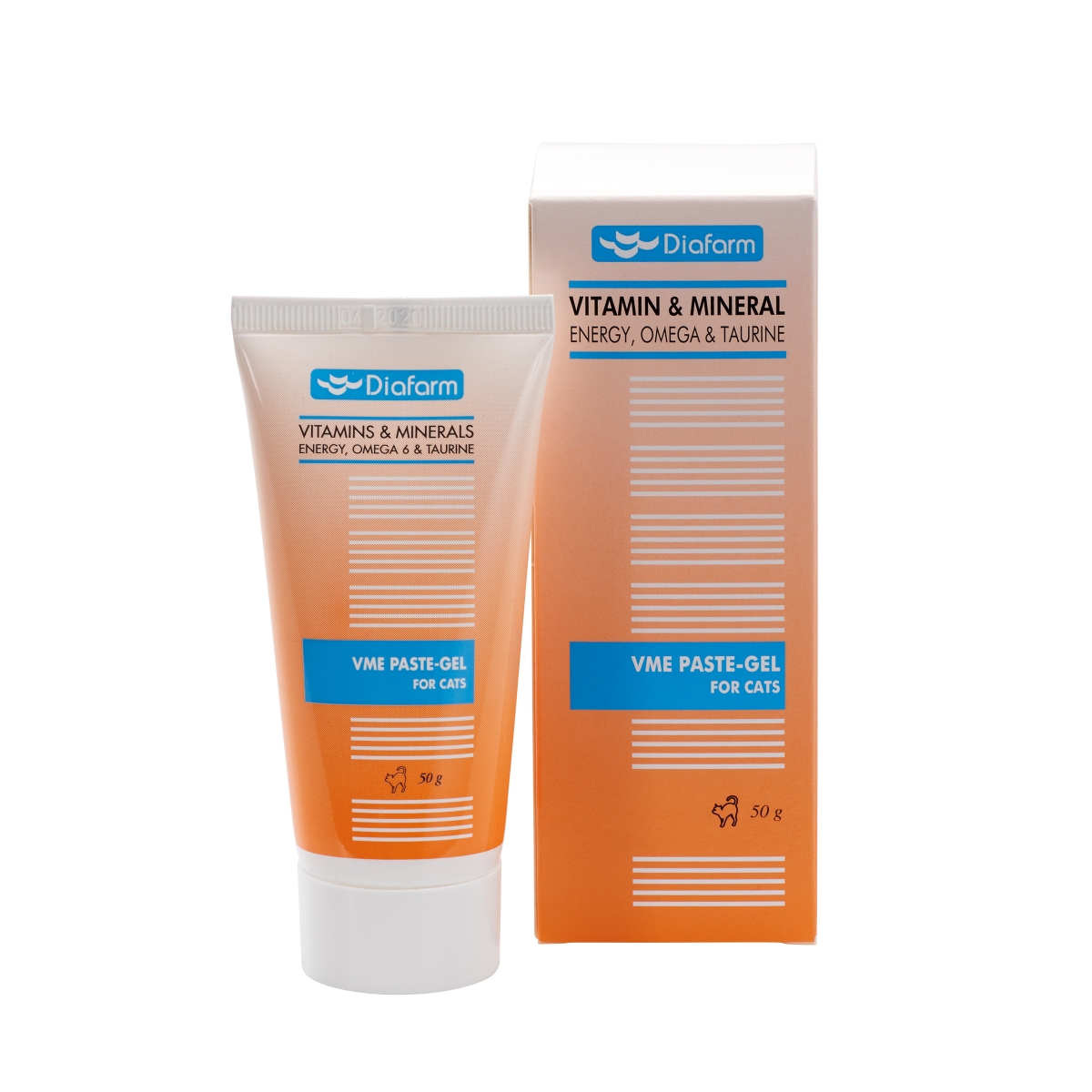 DF VIT-MIN ENERGY PASTE-GEL+OM6/TAU CATS 50G - Produkta attēls