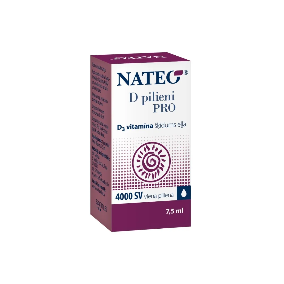 NATEO D pilieni Pro 4000, 7.5 ml - Produkta attēls