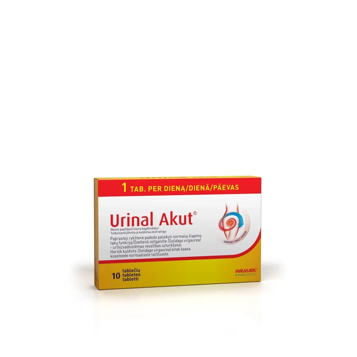 WALMARK URINAL Idelyn Akut tabletes, 10 gab. - Produkta attēls
