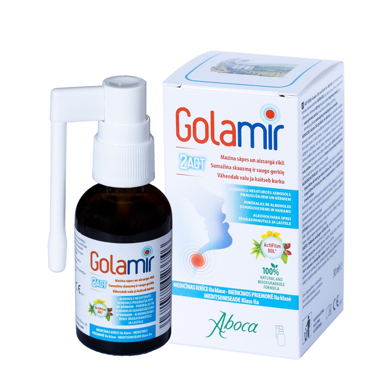 GOLAMIR alkoholu nesaturošs aerosols, 30 ml - Produkta attēls