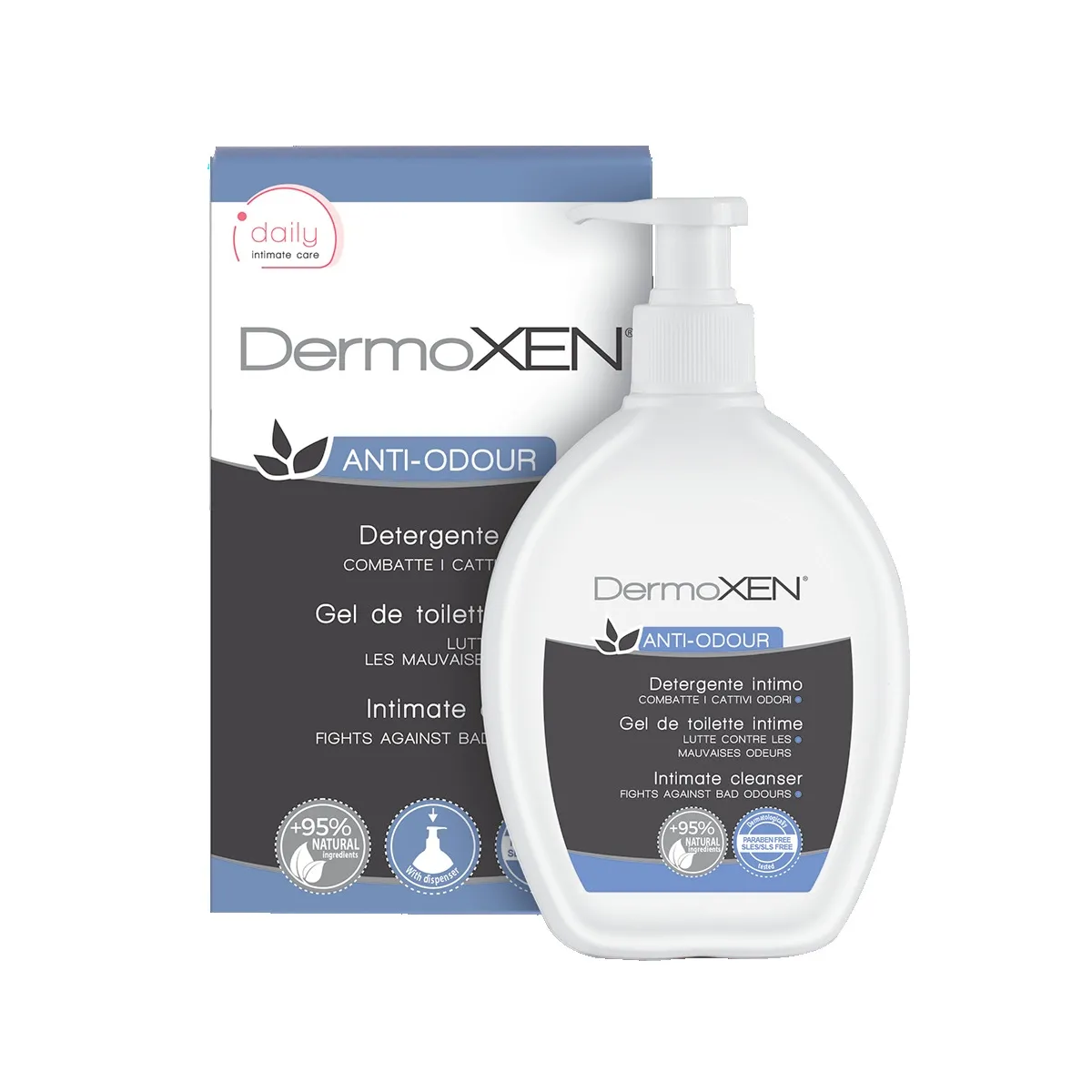DERMOXEN Anti-Odour intīmās higiēnas gels, 200 ml - Produkta attēls