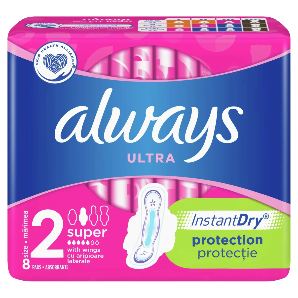 ALWAYS Ultra Super paketes, 8 gab - Produkta attēls