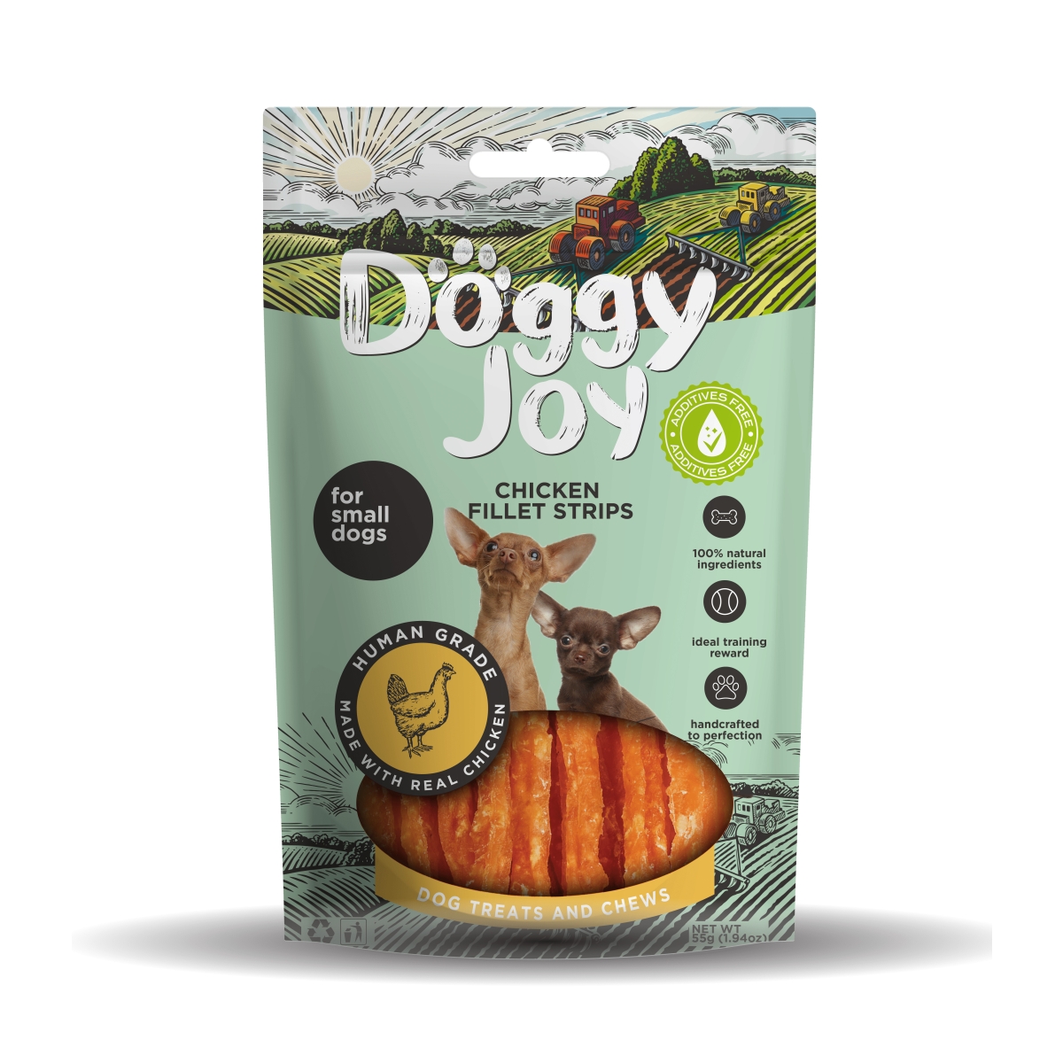 DOGGY JOY VISTAS FILEJAS NŪJIŅAS MAZIEM SUŅIEM 55G - Produkta attēls