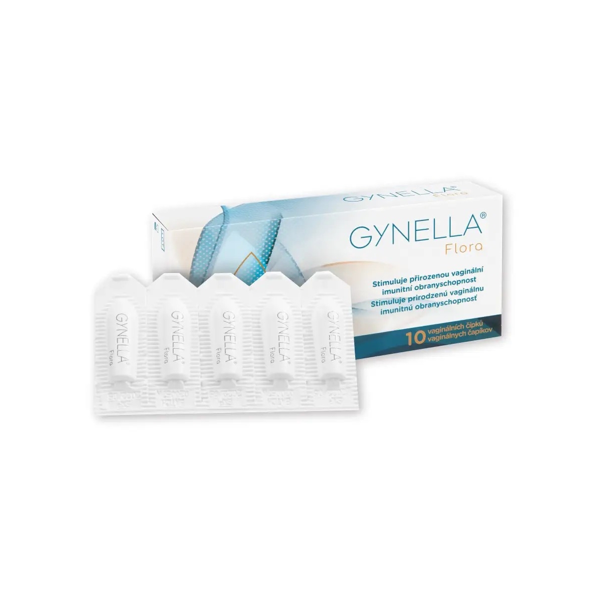 GYNELLA Flora vaginālās svecītes, 10 gab. - Produkta attēls