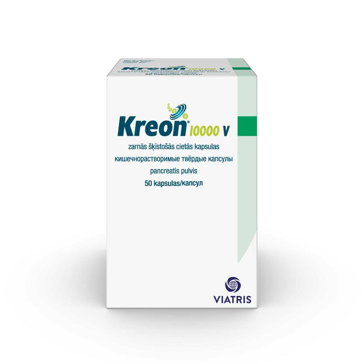 KREON 10 000 V kapsulas, 50 gab. - Produkta attēls 1