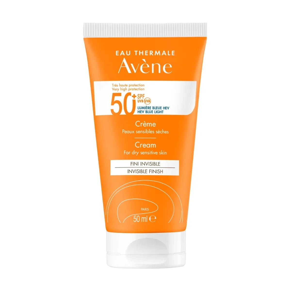 AVÈNE Sun SPF50+ aizsargkrēms sausai sejas ādai, 50ml - Produkta attēls 1