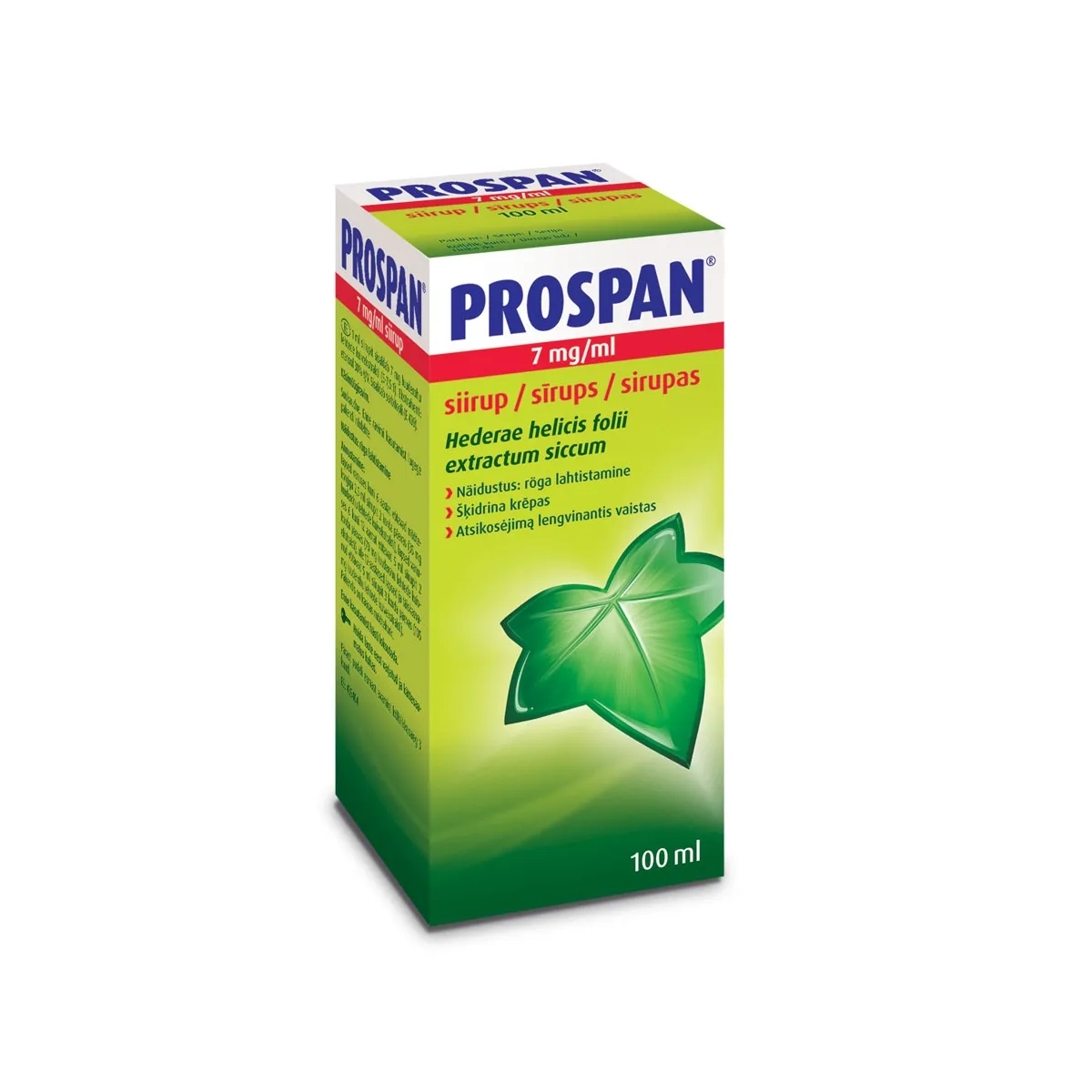 PROSPAN (efejas ekstrakts) sīrups, 100 ml - Produkta attēls 1