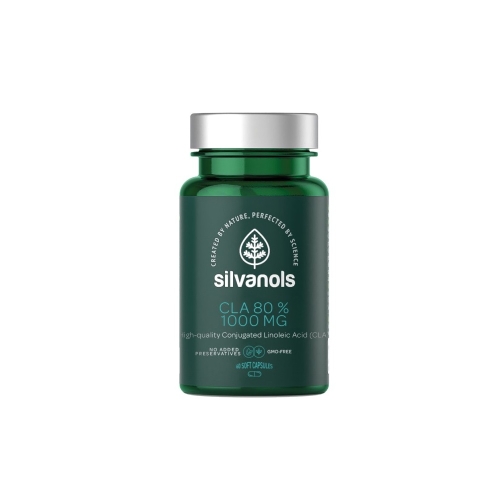 SILVANOLS CLA 80% 1000 mg kapsulas, 60 gab.