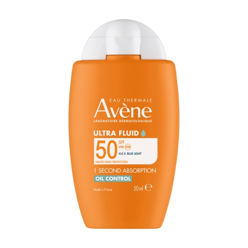 AVENE Sun Ultra - fluīds taukainai sejas ādai SPF50, 50 ml
