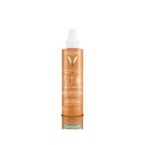 VICHY CAPITAL SOLEIL Cell protect Water fluid spray sauļošanās aerosols SPF 50+, 200 ml