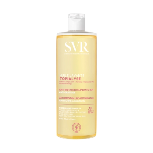 SVR TOPIALYSE HUILE LAVANTE attīroša micelārā dušas eļļa sausai un atopiskai ādai, 400ml