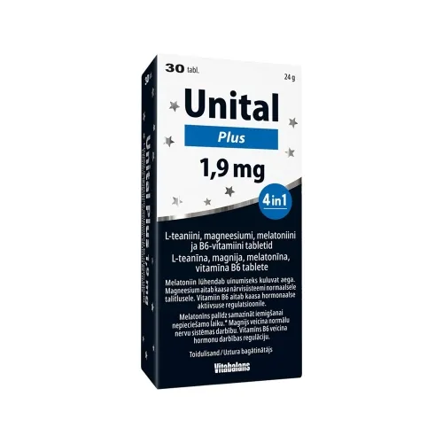 UNITAL Plus 1.9 mg tabletes, 30 gab.