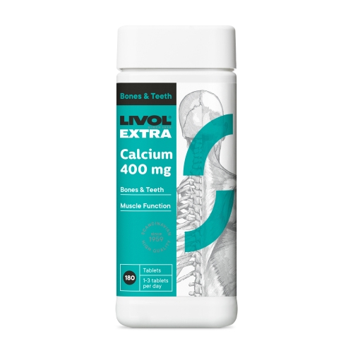 LIVOL Extra Calcium tabletes, 180 gab.