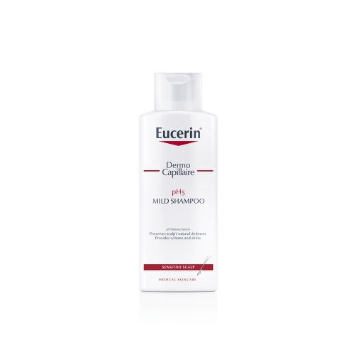 EUCERIN Dermocapillaire Ph5 šampūns jūtīgai galvas ādai, 250 ml