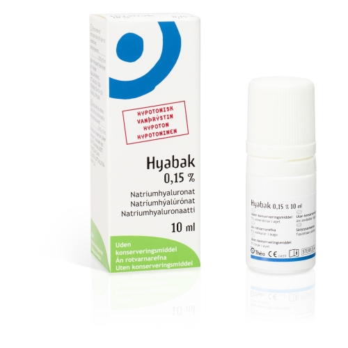 Hyabak mitrinoši acu pilieni, 10 ml