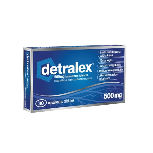 DETRALEX 500 mg tabletes, 30 gab.