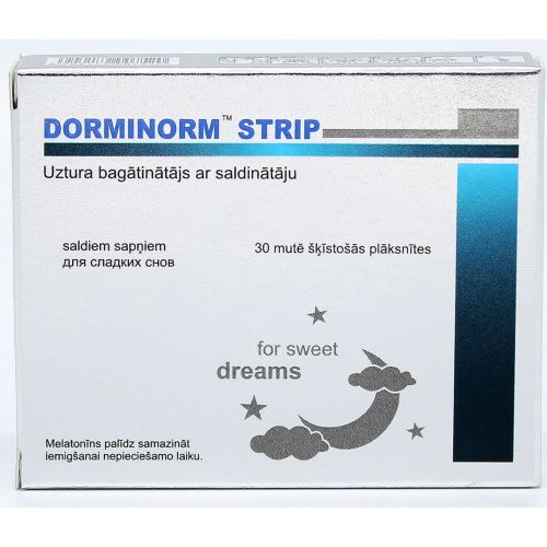 DORMINORM Strip mutē šķīstošās plāksnītes, 30 gab