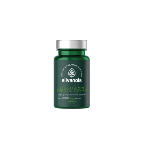 SILVANOLS Black Cumin seed oil 500 mg, 60 gab.