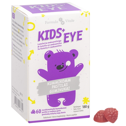 FORMULA VITALE Kids+ Eye pastilas, 60 gab.