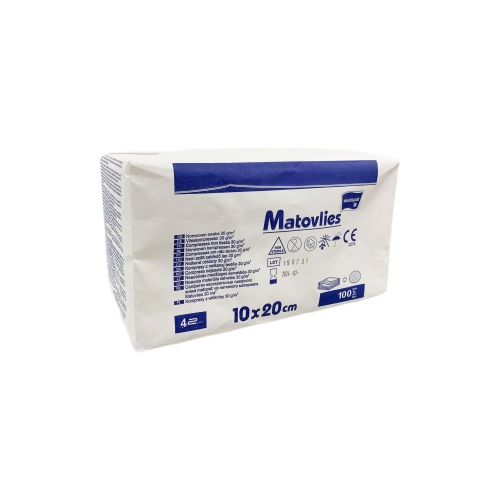 MATOPAT MATOVLIES nesterilas marles salvetes, 10x20 cm, 100 gab.