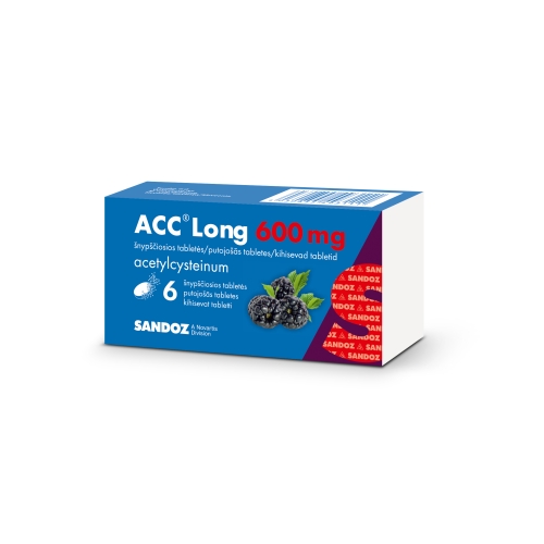 ACC 600mg putojošās tabletes, 6 gab.