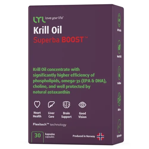 LYL Krill Oil Superba BOOST, 30 kapsulas