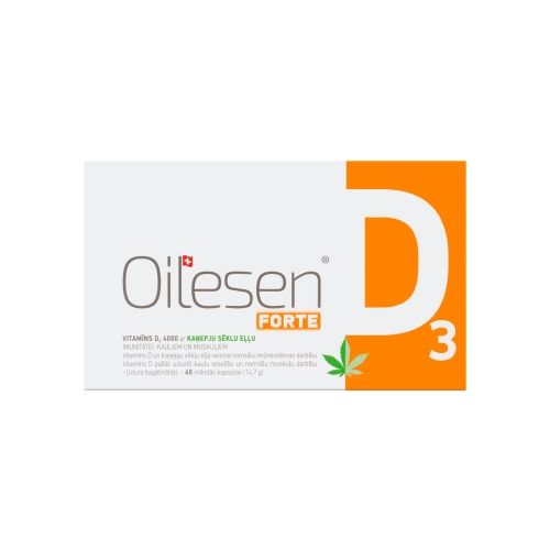 Oilesen® FORTE VITAMĪNS D3 4000