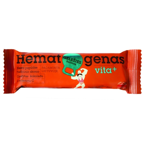 hematogens Hematogenas Vita+ šokolādes glazūrā 50g, Lietuva
