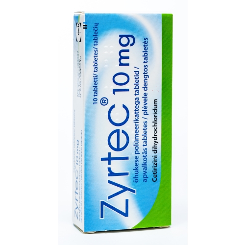 ZYRTEC 10MG TABLETES N10