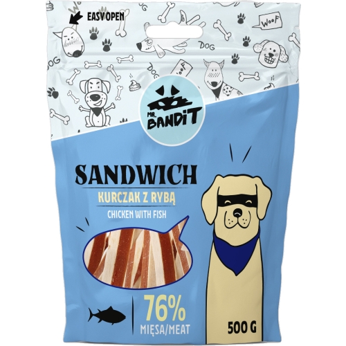 MR.BANDIT SANDWICH KĀRTAINA VISTA AR ZIVI 500G