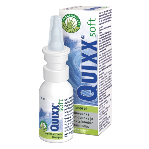 QUIXX Soft deguna aerosols ar aloe vera, 30 ml