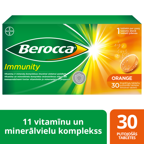 BEROCCA Immunity putojošās tabletes, 30gab