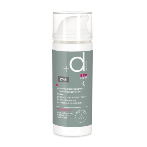 EVA DERMO Seb Off pretgrumbu normalizējošs nakts krēms, 50 ml